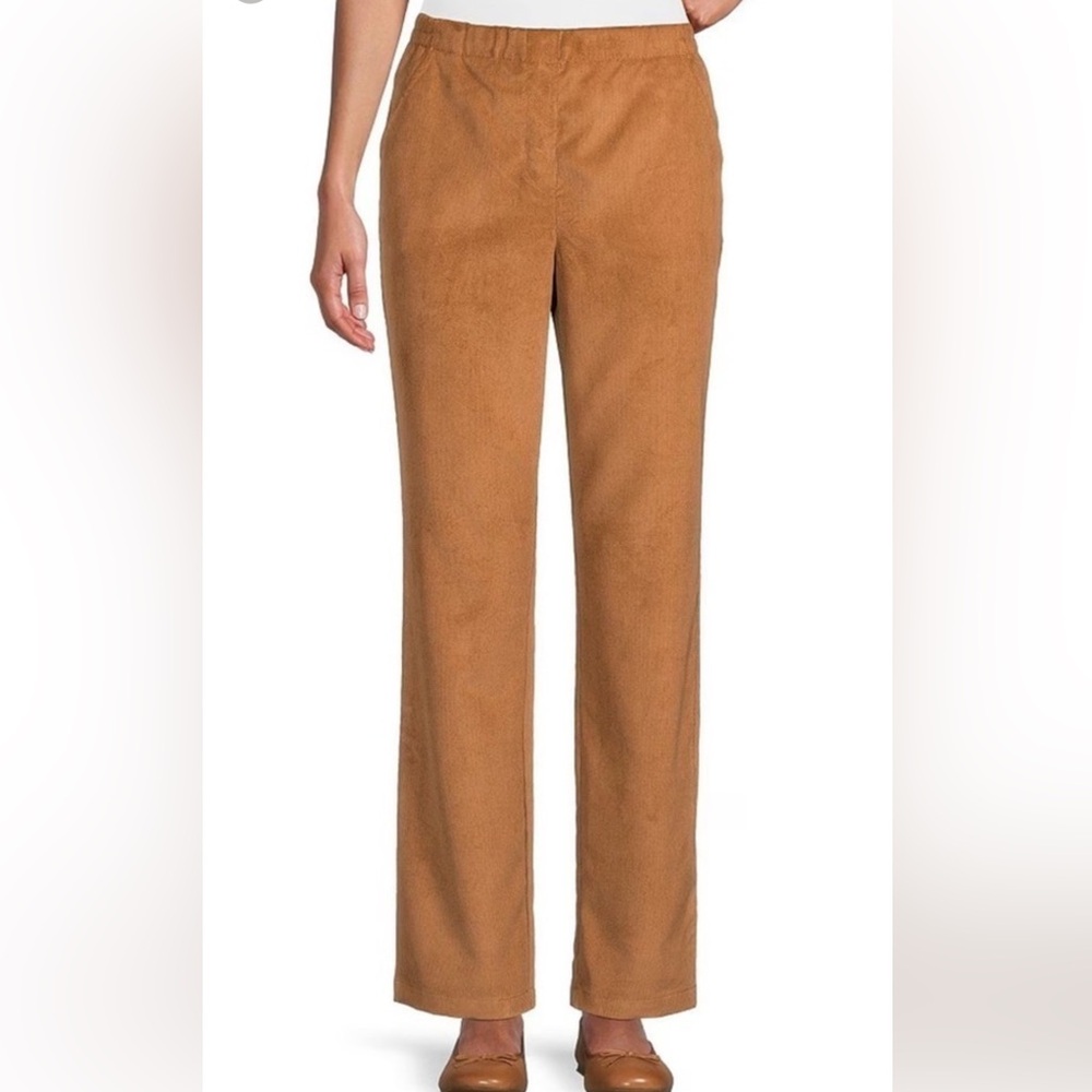 Allison Daley Golden Brown Corduroy Trousers
